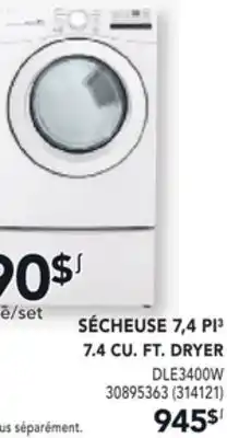 Réno Dépôt SÉCHEUSE 7,4 PI³ LG offer