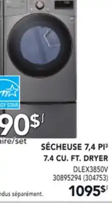 Réno Dépôt SÉCHEUSE 7,4 PI³ LG offer