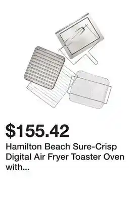 Hamilton Beach Sure-Crisp Digital Air Fryer Toaster Oven with Rotisserie - 9' x 12'