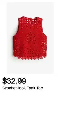 H&M Crochet-look Tank Top offer