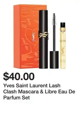 Sephora Yves Saint Laurent Lash Clash Mascara & Libre Eau De Parfum Set offer