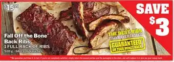 M & M Food Market Fall Off the Bone Back Ribs offer