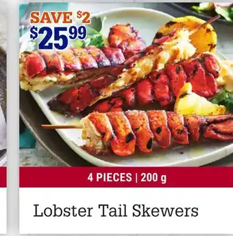 M & M Food Market Lobster Tail Skewers offer