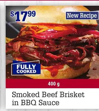 M & M Food Market Smoked Beef Brisket in BBQ Sauce offer