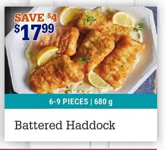 M & M Food Market Battered Haddock offer