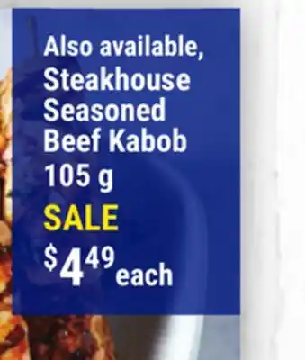 M & M Food Market Steakhouse Seasoned Beef Kabob offer