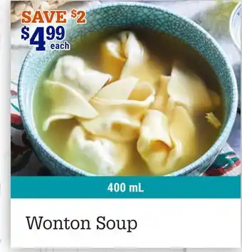 M & M Food Market Wonton Soup offer