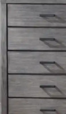 Leon's Copeland 5 Drawer Chest - Wire-Brushed Grey offer