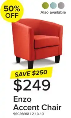 Leon's Enzo Accent Chair - Orange offer