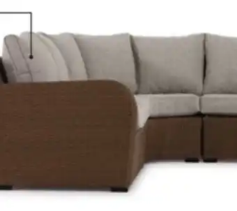 Leon's Melville 3-Piece Outdoor Sectional - Brown, Beige offer