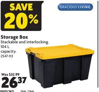 Home Hardware Storage Box offer