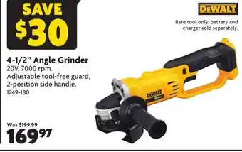 Home Hardware 4-1/2 Angle Grinder offer