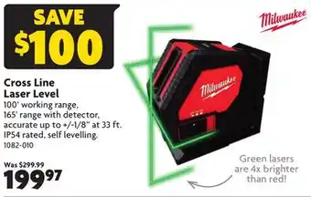 Home Hardware Cross Line Laser Level offer