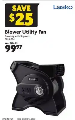 Home Hardware Blower Utility Fan offer