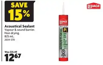 Home Hardware Acoustical Sealant offer