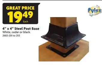 Home Hardware 4 x 4 Steel Post Base offer