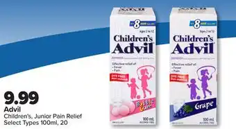 PharmaChoice Advil Children's, Junior Pain Relief offer