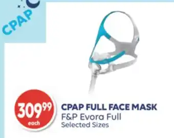 Wellwise by Shoppers CPAP FULL FACE MASK F&P EVORA FULL offer