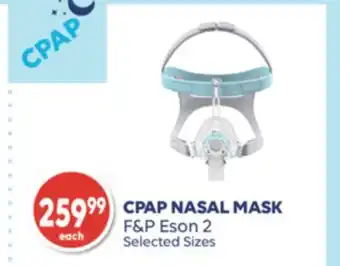 Wellwise by Shoppers CPAP NASAL MASK F&P Eson 2 offer