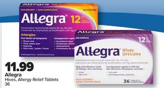 PharmaChoice Allegra Hives, Allergy Relief Tablets offer