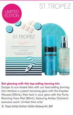 Shoppers Drug Mart St. Tropez Ashley Graham Golden Getaway Kit offer
