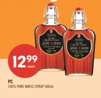 Shoppers Drug Mart PC 100% PURE MAPLE SYRUP offer