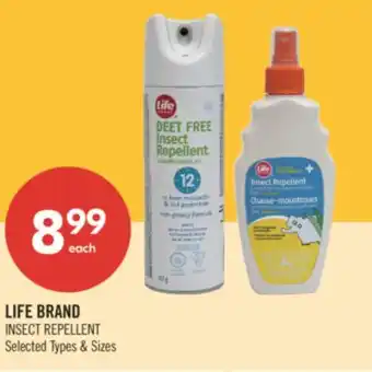 Shoppers Drug Mart LIFE BRAND INSECT REPELLENT offer