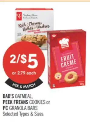 Shoppers Drug Mart DAD'S OATMEAL PEEK FREANS COOKIES offer