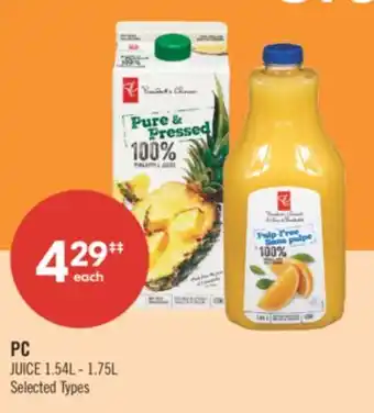 Shoppers Drug Mart PC JUICE offer
