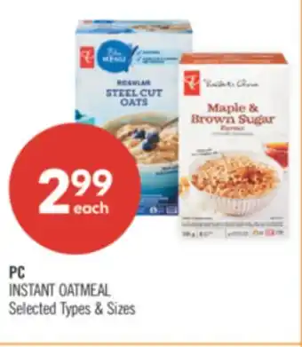 Shoppers Drug Mart PC INSTANT OATMEAL offer