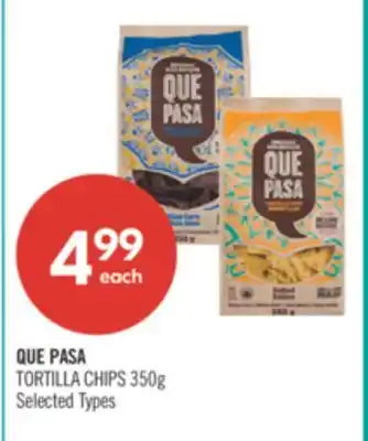 Shoppers Drug Mart QUE PASA TORTILLA CHIPS offer