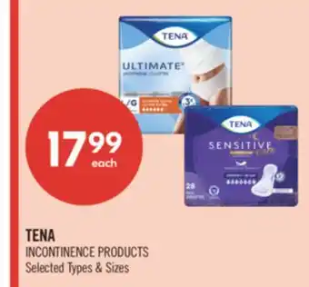 Shoppers Drug Mart TENA INCONTINENCE PRODUCTS offer