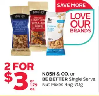Rexall NOSH & CO. or BE BETTER Single Serve Nut Mixes offer