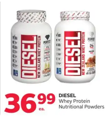 Rexall DIESEL Whey Protein Nutritional Powders offer