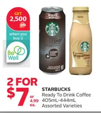 Rexall STARBUCKS Ready To Drink Coffee offer