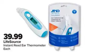 PharmaChoice LifeSource Instant Read Ear Thermometer offer