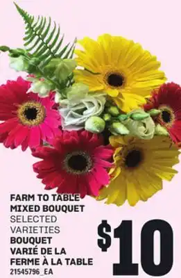 Independent City Market BOUQUET VARIÉ DE LA FERME À LA TABLE offer
