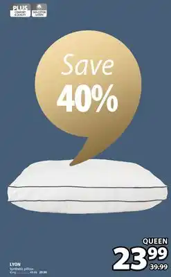 JYSK LYON Synthetic pillow offer