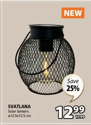 JYSK SVATLANA Solar lantern offer