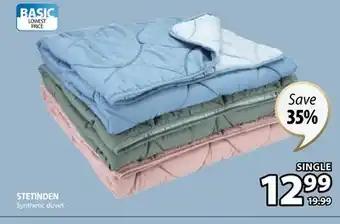 JYSK STETINDEN Synthetic duvet offer
