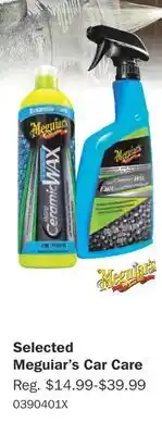 PartSource Selected Meguiar's Car Care offer