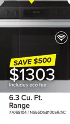 Leon's Samsung BESPOKE Stainless Steel 30 Thermal Slide In Electric Range (6.3cu.ft.) - NSE6DG8100SRAC offer