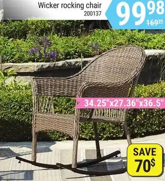 Rossy Wicker rocking chair offer