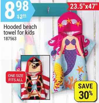 Rossy Hooded beach towel for kids offer