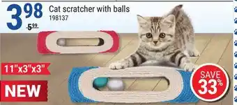 Rossy Cat scratcher with balls offer