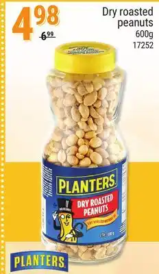 Rossy PLANTERS Dry roasted peanuts offer