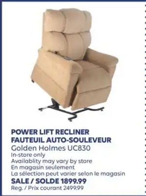 Wellwise by Shoppers POWER LIFT RECLINER FAUTEUIL AUTO-SOULEVEUR offer