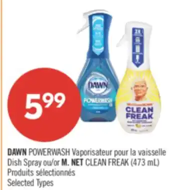 Pharmaprix DAWN POWERWASH Dish Spray or M. NET CLEAN FREAK offer