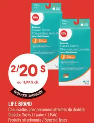 Pharmaprix LIFE BRAND Diabetic Socks offer