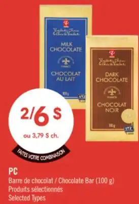 Pharmaprix PC Chocolate Bar offer
